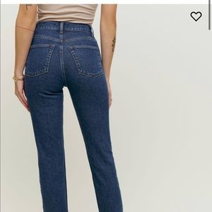 Reformation Liza ultra high rise straight jeans